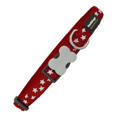 Product Κολλάρο Σκύλου Red Dingo Style Κόκκινο Αστέρια (2 x 31-47 cm) base image