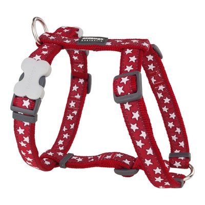 Product Λουρί Σκύλου Red Dingo Style Κόκκινο Αστέρι Λευκό 46-76 cm base image