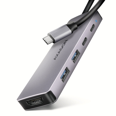 Product USB Hub Axagon Hmc-5h60 2xusb-A Hdmi4k 1x Usb-C Pd100w Usb-C base image