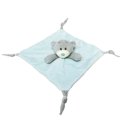 Product Πανάκι Μωρού Tulilo Cuddly toy Milus Bear blue-cream 25x25 cm base image