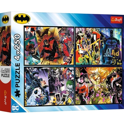 Product Παζλ 4x250 Κομμάτια Batman In Action base image