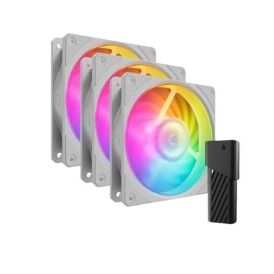 Product Case Fan Cooler Master Set Mobius 120p Argb 3-Pack White base image