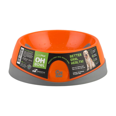 Product Ταΐστρα σκύλων Lickimat Oh Bowl Πορτοκαλί base image
