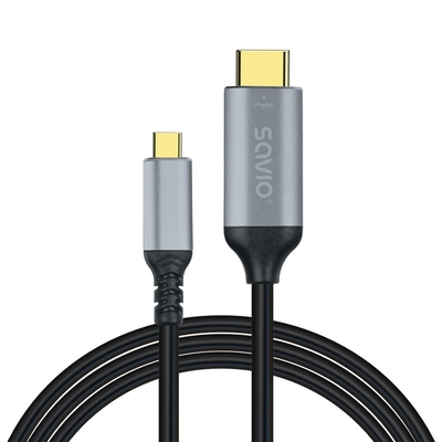 Product Καλώδιο Savio Usb-C To Hdmi V2.0b 3m Copper Cl-184 base image