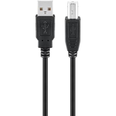 Product Καλώδιο USB Goobay 2.0 σε USB Type B 93597, 3m, μαύρο base image