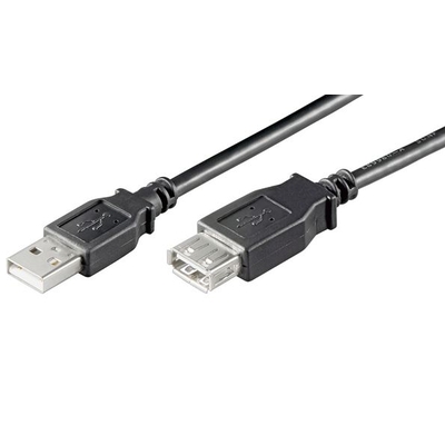 Product Καλώδιο Προέκτασης Usb Goobay 93599 Αρσενικό Σε Θηλυκό 1.8m Μαύρο base image