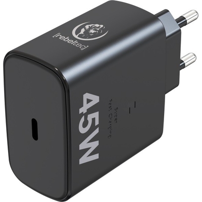 Product Φορτιστής Πρίζας Rebeltec Fast Pd45w Usb-C For Notebooks, Phones, base image