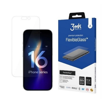 Product Screen Protector 3mk Hybrid Glass Flexibleglass Iphone 16 base image