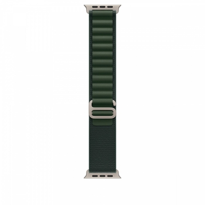 Product Λουράκι Apple Dark Green Alpine Loop 49 mm - L - Natural Titanium Finish base image