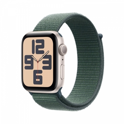 Product Apple Watch Se Gps 40 Mm Starlight Aluminium Case With Lake Green Sport Loop base image