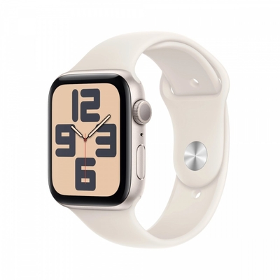 Product Smartwatch Apple Watch SE GPS 44 mm Starlight Aluminium with Starlight Sport - M/L base image