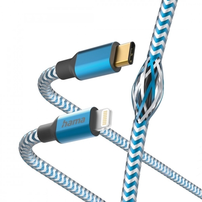 Product Καλώδιο Hama Usb Reflective C-Ltg Blue base image