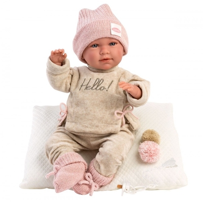 Product Κούκλα Mimi Baby Crying With Pillow 42 Cm base image