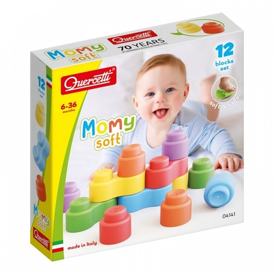 Product Βρεφικό Παιχνίδι Quercetti Soft blocks Momy 12 elements Quercetti base image
