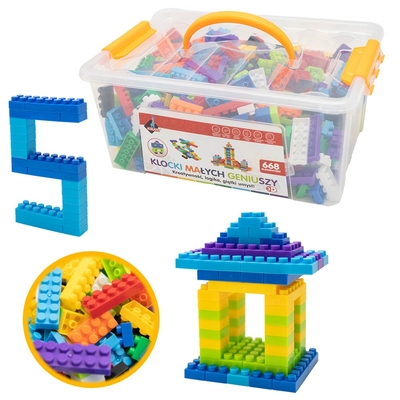 Product Παιχνίδι Κατασκευής Blocks Little Geniuses Basic 668 Elements Askato  base image