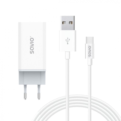 Product Φορτιστής Πρίζας Savio With Cable La07 base image