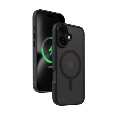Product Θήκη Κινητού Crong With Magsafe Iphone 16 Hybrid Frost Mag Cover Black base image