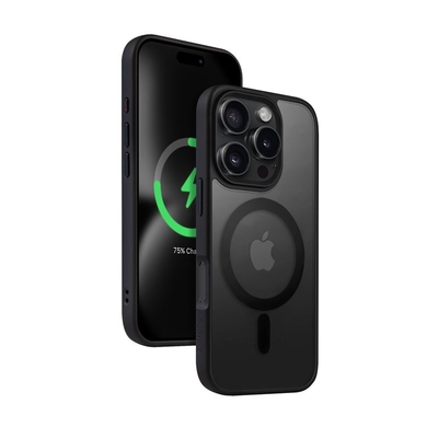 Product Θήκη Κινητού Crong With Magsafe Do Ip 16 Pro Max Hybrid Frost Mag Cover (Black) base image