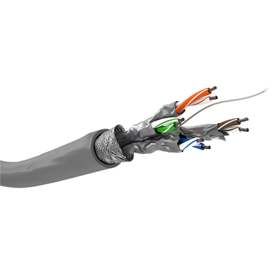 Product Καλώδιο Δικτύου Goobay 93954, CAT 6 S/FTP (PiMF), CCA, 100m, γκρι base image