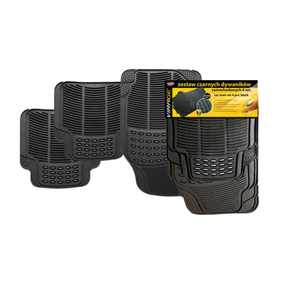 Product Σετ Πατάκια Αυτοκινήτου Moje Auto 93-011, universal, μαύρο, 4τμχ base image
