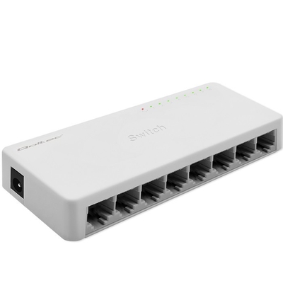 Product Network Switch Qoltec 8xrj45 Port 1000mbps Lan base image