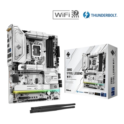 Product Motherboard Asrock Z890 Steel Legend Wifi Atx base image