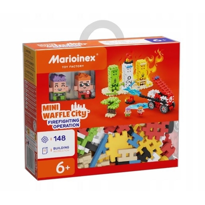 Product Παιχνίδι Κατασκευής Blocks Waffle Mini Marioinex Fire Brigade Operation 148 Elements base image