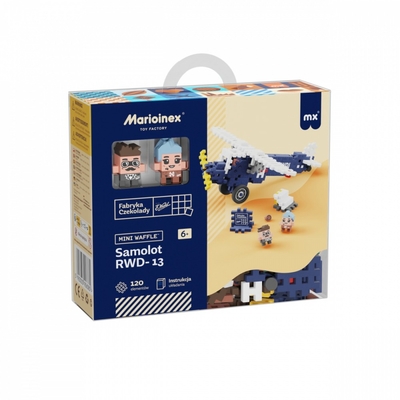 Product Παιχνίδι Κατασκευής Blocks Mini Waffle Marioinex Wedel - Plane Rwd-13 120 Elements base image