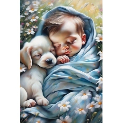 Product Παιδικές Χειροτεχνίες Norimpex Diamond Mosaic - Baby and Puppy base image