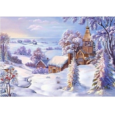 Product Παιδικές Χειροτεχνίες Norimpex Diamond Mosaic - Church in the Snow base image