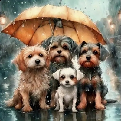 Product Παιδικές Χειροτεχνίες Norimpex Diamond Mosaic - Dog Family base image