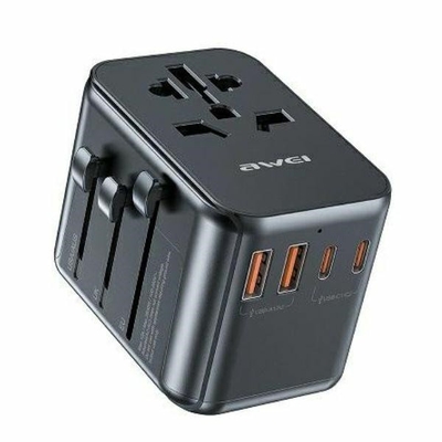 Product Φορτιστής Πρίζας Awei Travel Gan 35w 4in1 Us/Au/Eu/Uk C-39 base image