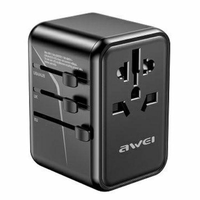 Product Φορτιστής Πρίζας Awei Travel Gan 65w 4in1 Us/Au/Eu/Uk C-40 base image