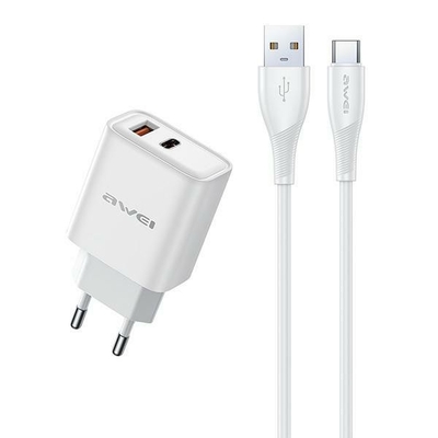 Product Φορτιστής Πρίζας Awei Gan 22,5w Pd81t 22,5w + Usb-C Cable base image