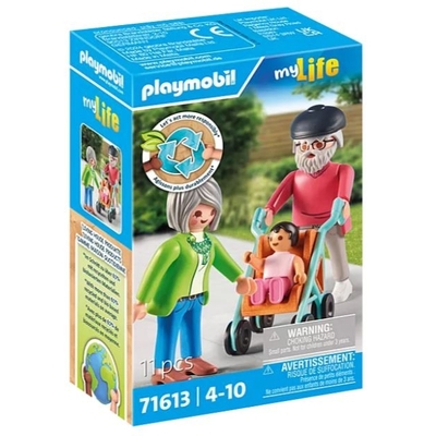 Product Playmobil Figures Set My Life 71613 Grandparents With Baby base image