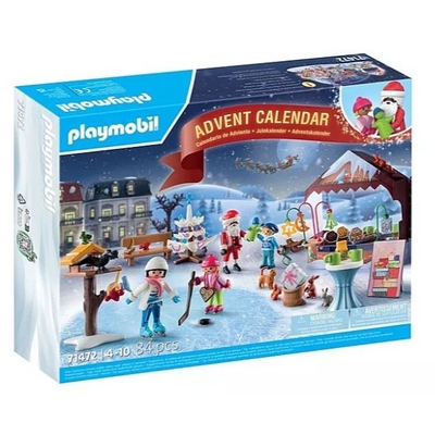 Product Playmobil Figures Set 71472 Trip To The Christmas Market Advent Calendar base image