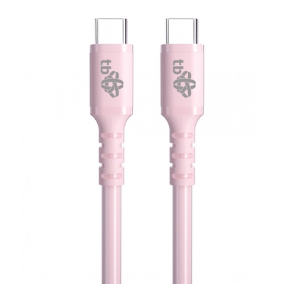 Product Καλώδιο USB TB USB-C - USB-C 60W jelly 1m pink base image