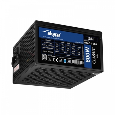 Product Τροφοδοτικό 600W Akyga AK-C1-600 ATX PRO SERIES base image