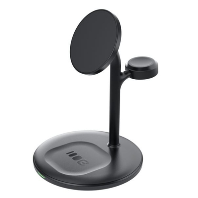 Product Ασύρματος Φορτιστής Green Cell 3in1 MagSafe Magnetic Inductive Charger Black base image