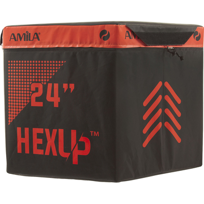 Product Εξάγωνο Πλειομετρικό Κουτί Amila HEXUP 60cm Κοκκινο/Μαύρο base image