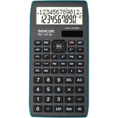 Product Αριθμομηχανή Sencor SEC 150 BU School, 12+10 Digit LCD base image