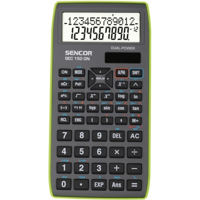 Product Αριθμομηχανή Sencor SEC 150 GN School, 12+10 Digit LCD base image