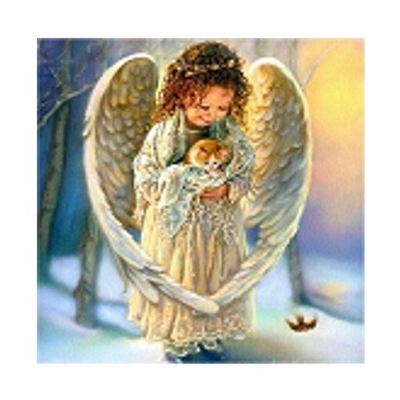 Product Παιδικές Χειροτεχνίες Norimpex Diamond Mosaic - Angel with a Kitty base image