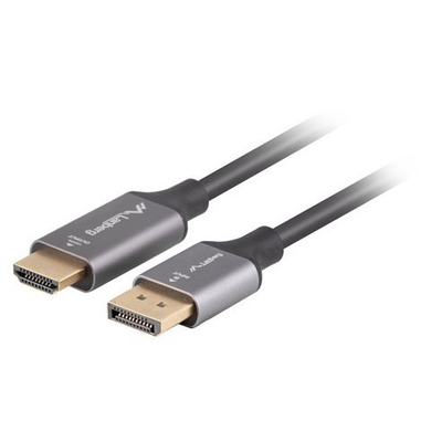 Product Αντάπτορας DP Lanberg Displayport(M)-HDMI(M)1.8M 4K Black and silver base image