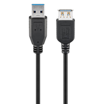 Product Καλώδιο Usb 3.0 Goobay Σε Usb (F) 95726 Copper 5m Μαύρο base image