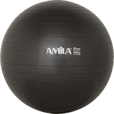 Product Μπάλα Γυμναστικής Amila Gymball 55cm Μαύρη base image