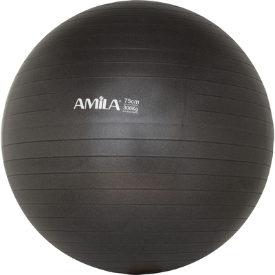 Product Μπάλα Γυμναστικής Amila Gymball 75cm Μαύρη base image