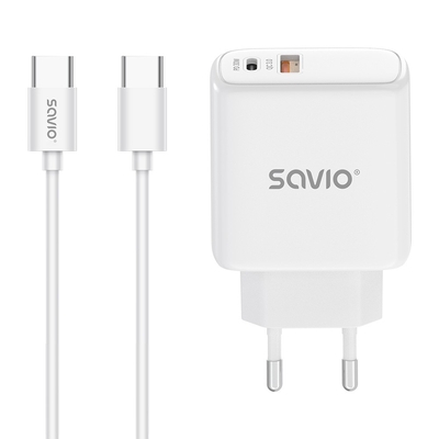 Product Φορτιστής Πρίζας Savio Wall 30W LA-10 base image