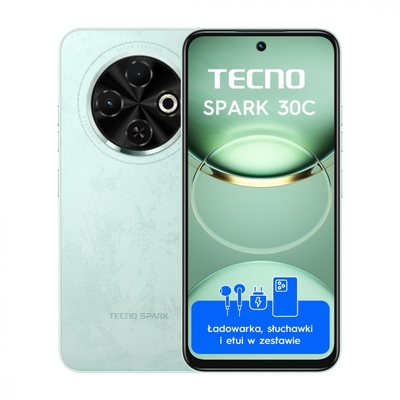 Product Smartphone Tecno Spark 30C 8/256 Magic Skin Green base image
