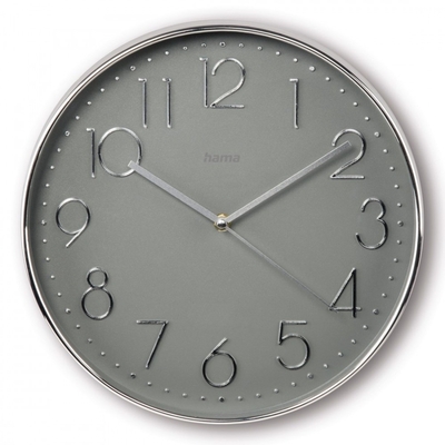 Product Ρολόι Τοίχου Hama corsica 30cm silver/grey base image